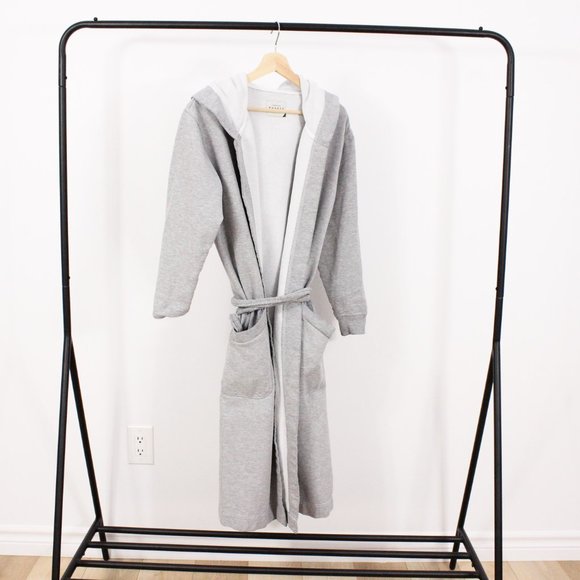*Drake Devonshire Grey Cotton Robe - Picture 2 of 5